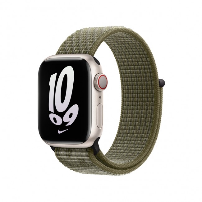 Apple MPHX3ZM/A smart wearable accessory Band White, Green Nylon