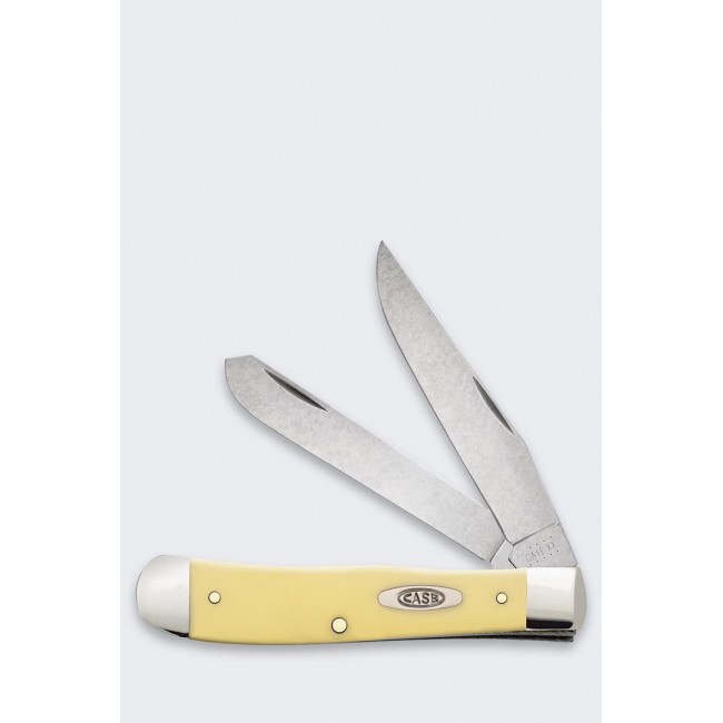 Case Trapper Pocket Knife SS Yellow Case Trapper Pocket Knife SS Yellow