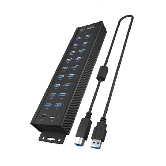 ICY BOX IB-HUB1720-U3 USB 3.2 Gen 1 (3.1 Gen 1) Type-B Black ICY BOX IB-HUB1720-U3 USB 3.2 Gen 1 (3.1 Gen 1) Type-B Black