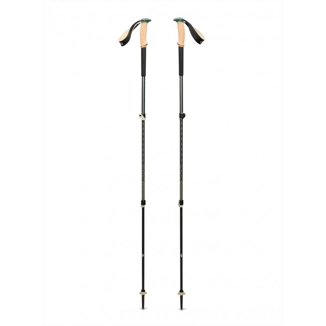 BLACK DIAMOND Trail Cork Trekking Poles laurel green