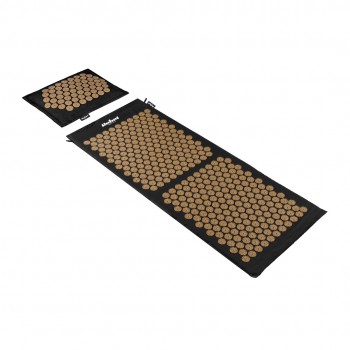 Mata zdrowotna ECO z kolcami do akupresury z poduszką, 110x42cm, XL, z ote kolce, Rebel Active
