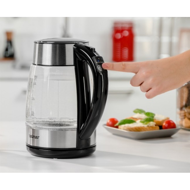 Zelmer ZCK8026 electric kettle 1.7 L 2200 W Black, Transparent Zelmer ZCK8026 electric kettle 1.7 L 2200 W Black, Transparent