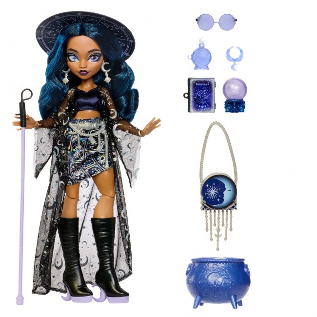 Monster High Moonspell Magic by Claire de Luna Fashion Doll, Clairvoyant Witch with Accessories
