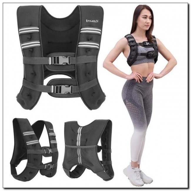 Workout waistcoat with 5 kg neoprene weights HMS KTO05