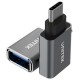 UNITEK Y-A025CGY cable interface/gender adapter USB Type-C USB Type-A Metallic
