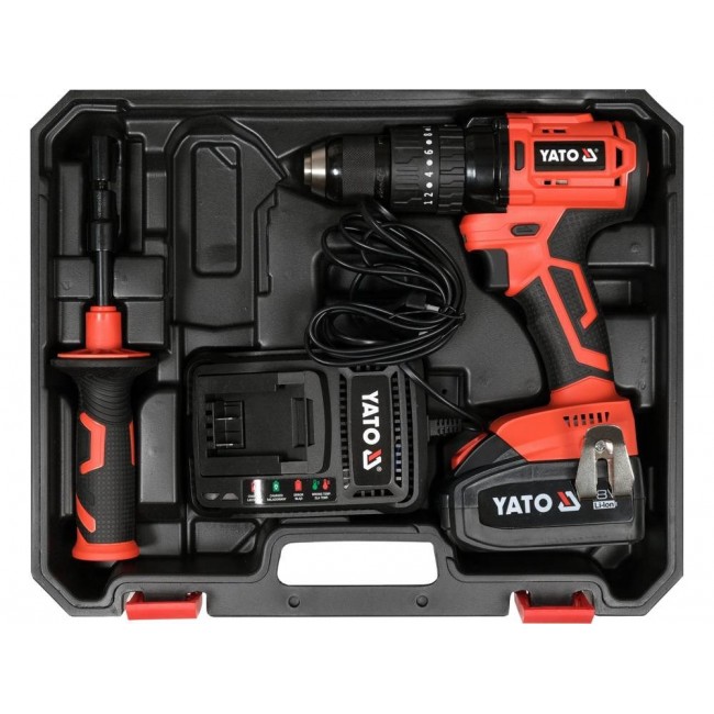 Yato YT-82790 drill 2100 RPM Keyless 1.4 kg Black, Red
