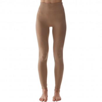 Women's thermoactive leggings 4F F157 light brown 4FWAW24USEAF157 82S XS/S