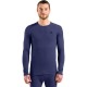 Odlo BL TOP crew neck l/s ACTIVE WARM long-sleeved thermal underwear, size M, blue Odlo BL TOP crew neck l/s ACTIVE WARM long-sleeved thermal underwear, size M, blue