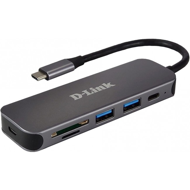 D-Link 5-in-1 USB-C Hub with Card Reader DUB-2325 D-Link 5-in-1 USB-C Hub with Card Reader DUB-2325