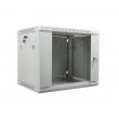 Lanberg wall-mounted installation rack cabinet 19'' 9U 600x450mm gray (glass door) Lanberg wall-mounted installation rack cabinet 19'' 9U 600x450mm gray (glass door)