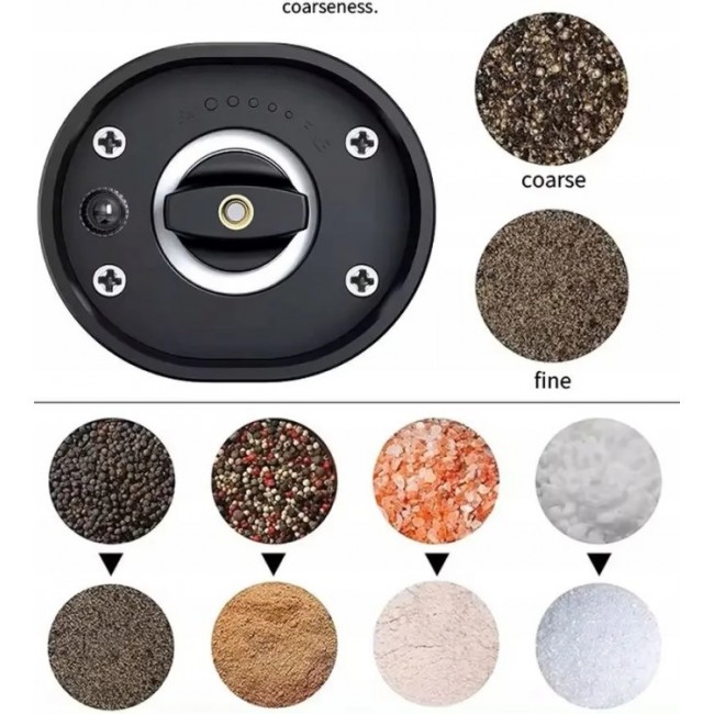 PROMIS Set of pepper and salt mills with stand MP35X2