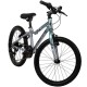 Huffy Literide Alu 20 bike, silver and turquoise (23005W)