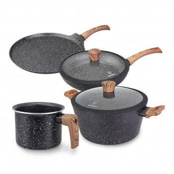 Westinghouse WCCS008506AMBB aluminium cookware set, 6 pieces