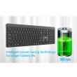 Gembird KB-WPS-03-CYRL Dual-mode pro-business slim wireless keyboard, 2.4G+BT, RU layout