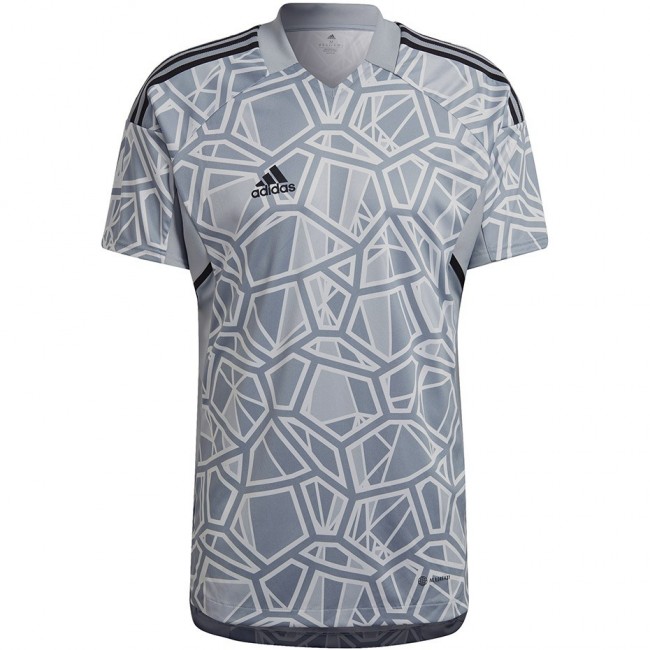 Men's Condivo 22 Goalkeeper Jersey Short Sleeve Grey HB1622 Men's Condivo 22 Goalkeeper Jersey Short Sleeve Grey HB1622