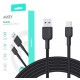 AUKEY CB-NAC2 USB-C Type-C Power Delivery PD 60W 3A 1.8m Nylon Black