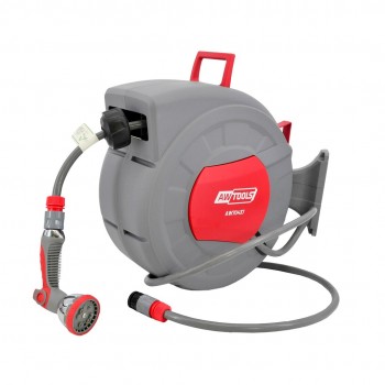 AW garden hose on reel 1/2
