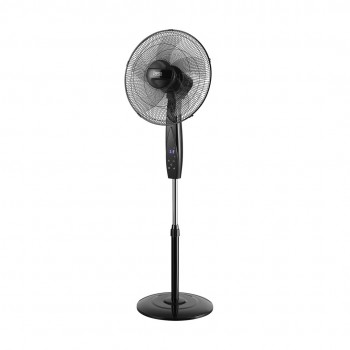 TEESA remote controlled pedestal fan, black