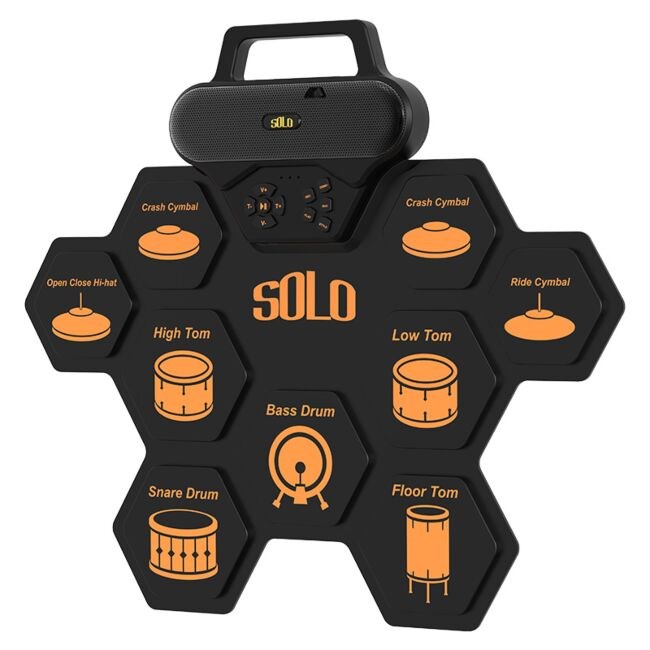 NN SOLO roll-up electronic drum set USB-C MP3 NN SOLO roll-up electronic drum set USB-C MP3