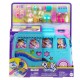 Polly Pocket Pet Mobile Adventure Playset with Micro Dolls & Transforming Camper Van, Pets & Toy Car