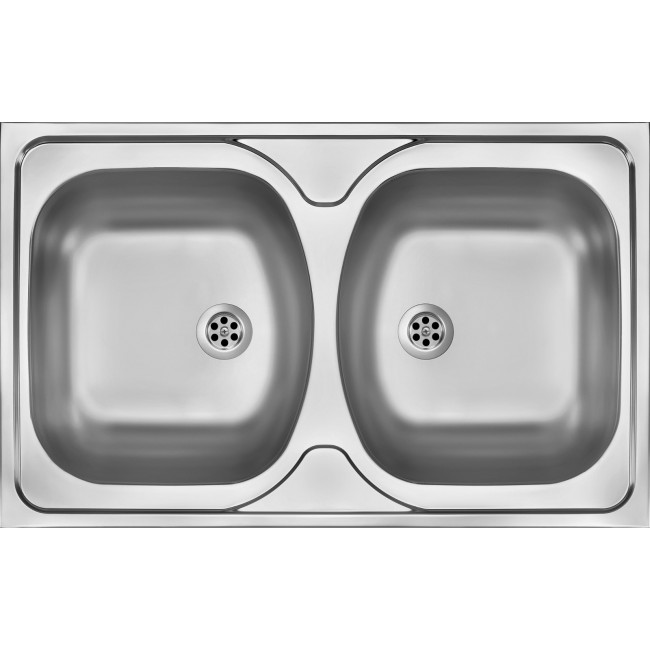 2-bowl steel sink - overlay 2-bowl steel sink - overlay