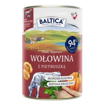 BALTICA Smaki region w Beef with parsley - wet dog food - 400g