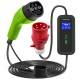 Qoltec Mobile EV Car Charger Adjustable 2in1 Type2 | 11kW | CEE 5 PIN | LCD | 3 phases | Portable | Wallbox | 5m Qoltec Mobile EV Car Charger Adjustable 2in1 Type2 | 11kW | CEE 5 PIN | LCD | 3 phases | Portable | Wallbox | 5m