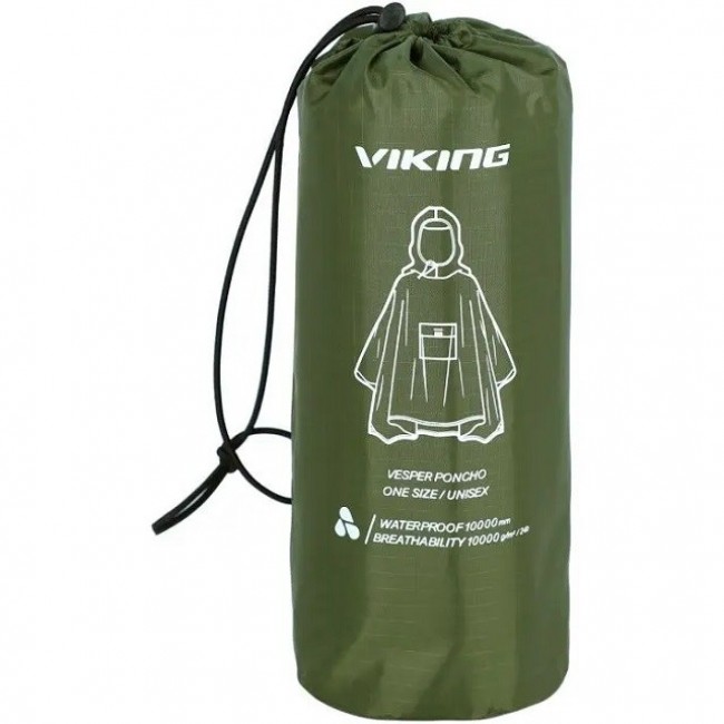 Adult rain poncho VIKING Vesper greenAdult rain poncho VIKING Vesper green