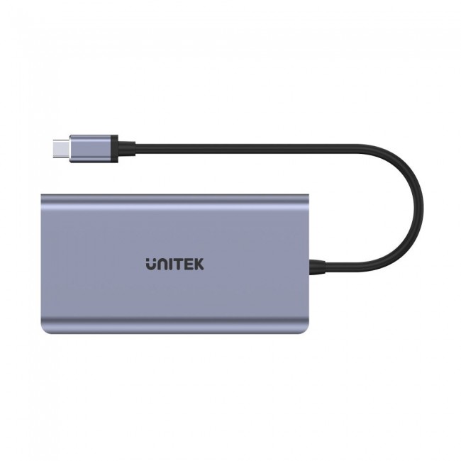 UNITEK uHUB O8+ Wired USB 3.2 Gen 1 (3.1 Gen 1) Type-C Grey UNITEK uHUB O8+ Wired USB 3.2 Gen 1 (3.1 Gen 1) Type-C Grey