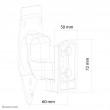 Neomounts NM-WS300BLACK Sonos Play3 speaker wall mount - full motion
