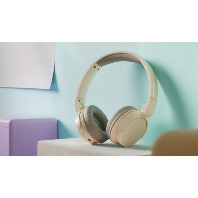 Philips TAH3209BG/00 headphones/headset Wireless Head-band Calls/Music Bluetooth Beige