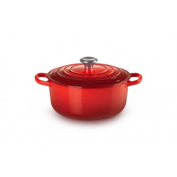 Le Creuset Round Roaster, Cherry, 22cm