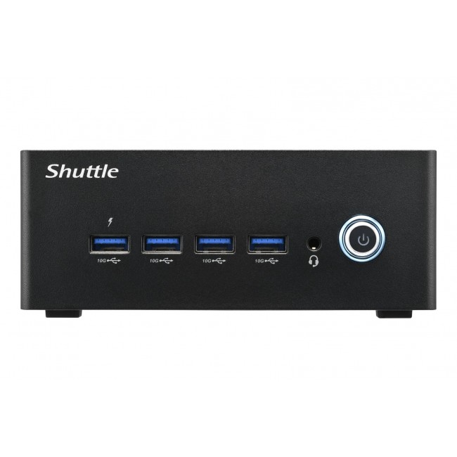 Shuttle Nano PC NA10H7, AMD Ryzen 7-8845HS APU, Radeon780M , 2xHDMI, 2xUSB-C 4.0(DP), 2x2.5Gbit LAN, 24/7 permanent operation, incl. VESA