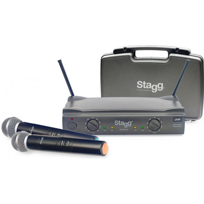 Stagg SUW 50 MM FH EU Wireless UHF system Black