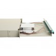 Equip 12-Port Fiber Optic Splice Box, LC Duplex, OM3, 1U, Equipped, Grey
