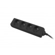 Lanberg PS0-04E-0150-BK power extension 1.5 m 4 AC outlet(s) Indoor Black