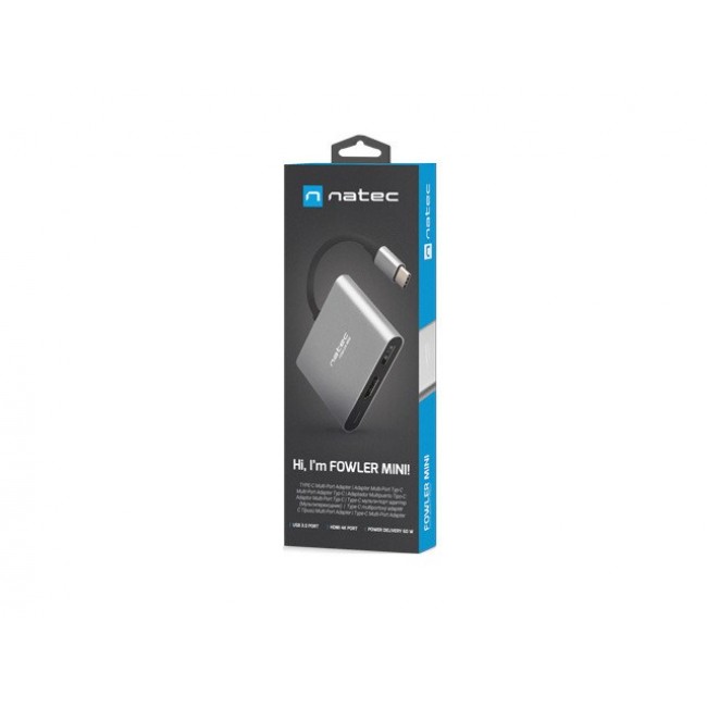 NATEC MULTI PORT FOWLER MINI (USB-C PD, HDMI 4K) NATEC MULTI PORT FOWLER MINI (USB-C PD, HDMI 4K)