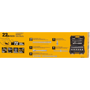 DEWALT ZESTAW KLUCZY 22el. 1/2