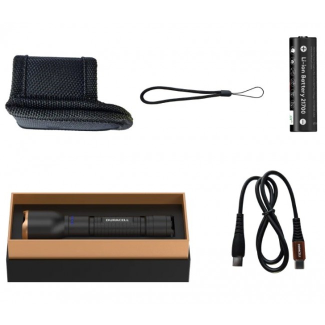 Duracell DF2500R Flashlight black Duracell DF2500R Flashlight black