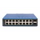 Digitus 16 port Gigabit Ethernet network switch, industrial, unmanaged, 2 SFP uplink Digitus 16 port Gigabit Ethernet network switch, industrial, unmanaged, 2 SFP uplink
