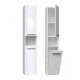 Bathroom cabinet NEL III 31x30x174 cm, white, glossy Bathroom cabinet NEL III 31x30x174 cm, white, glossy
