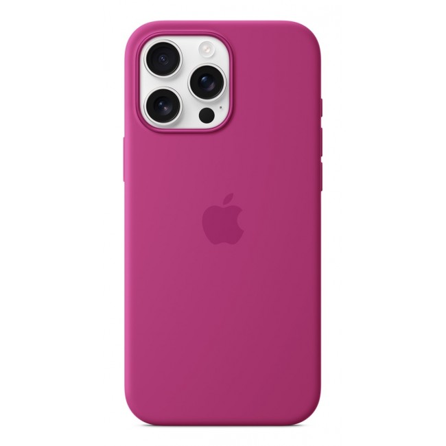 Apple iPhone 16 Pro Max Silicone Case with MagSafe - Fuchsia
