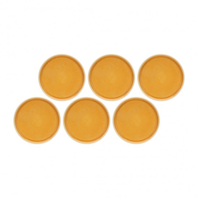 Arpeggio Set 6 salad plates 21 cm, orange