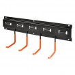 Maclean Wall-Mounted Garden Tool Organizer, steel, with hooks, max. load 30 kg, width 40 cm, MC-193