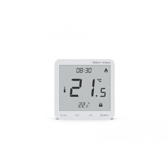 Wired Room Controller Sinum White R-S3 Tech Controllers