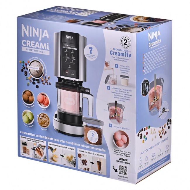 Ninja NC302EU ice cream maker Traditional ice cream maker 0.473 L 800 W Silver