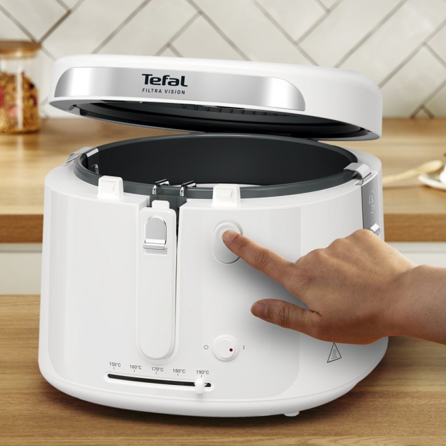 Tefal Filtra Vision FF2541E0 fryer Single 2.1 L Stand-alone 1900 W Deep fryer White Tefal Filtra Vision FF2541E0 fryer Single 2.1 L Stand-alone 1900 W Deep fryer White