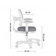 Junior 3.6 Grey swivel chair