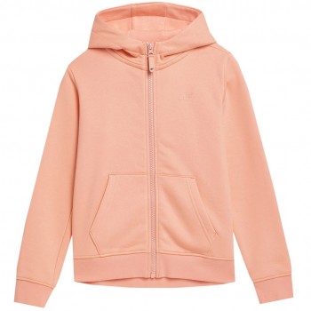 Girls' sweatshirt 4F powder coral 4FJSS23TSWSF216 65S 158cm