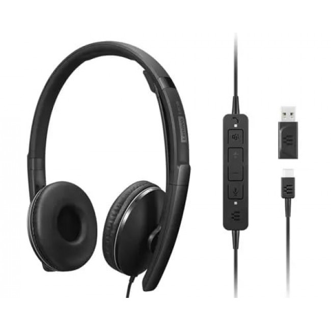 Lenovo 4XD1M45627 headphones/headset Wired Head-band USB Type-C Black Lenovo 4XD1M45627 headphones/headset Wired Head-band USB Type-C Black